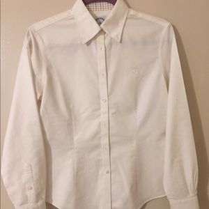White Brooks Brothers button down oxford shirt
